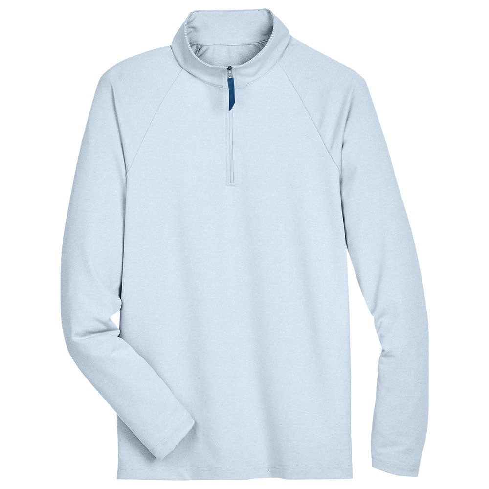 Devon & Jones CrownLux Performance™ Men's Clubhouse Micro-Stripe Quarter-Zip
