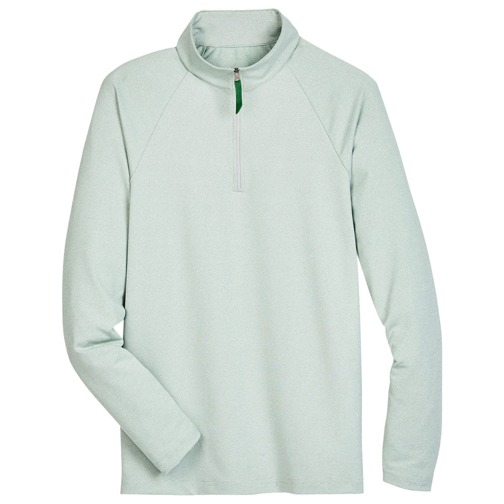 Devon & Jones CrownLux Performance™ Men's Clubhouse Micro-Stripe Quarter-Zip