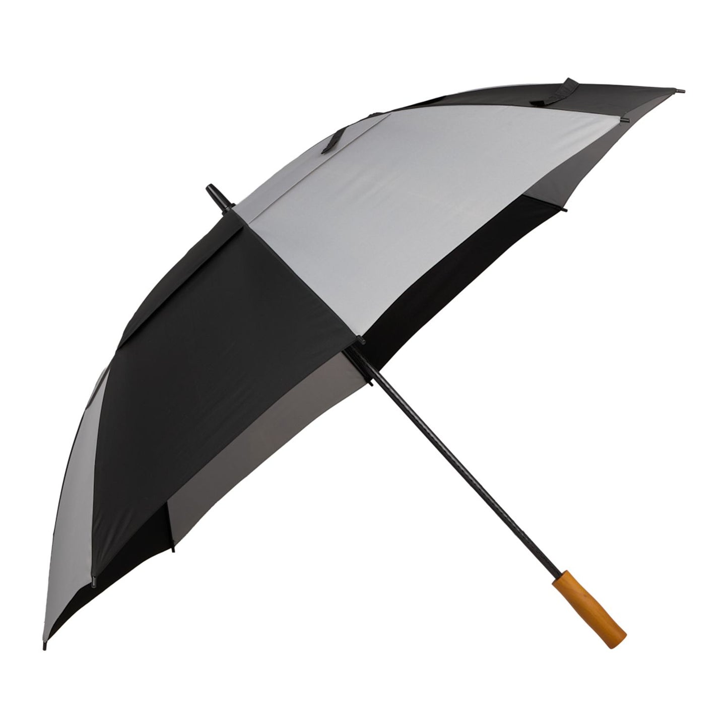 58" Recycled Golf umbrella with wooden handle