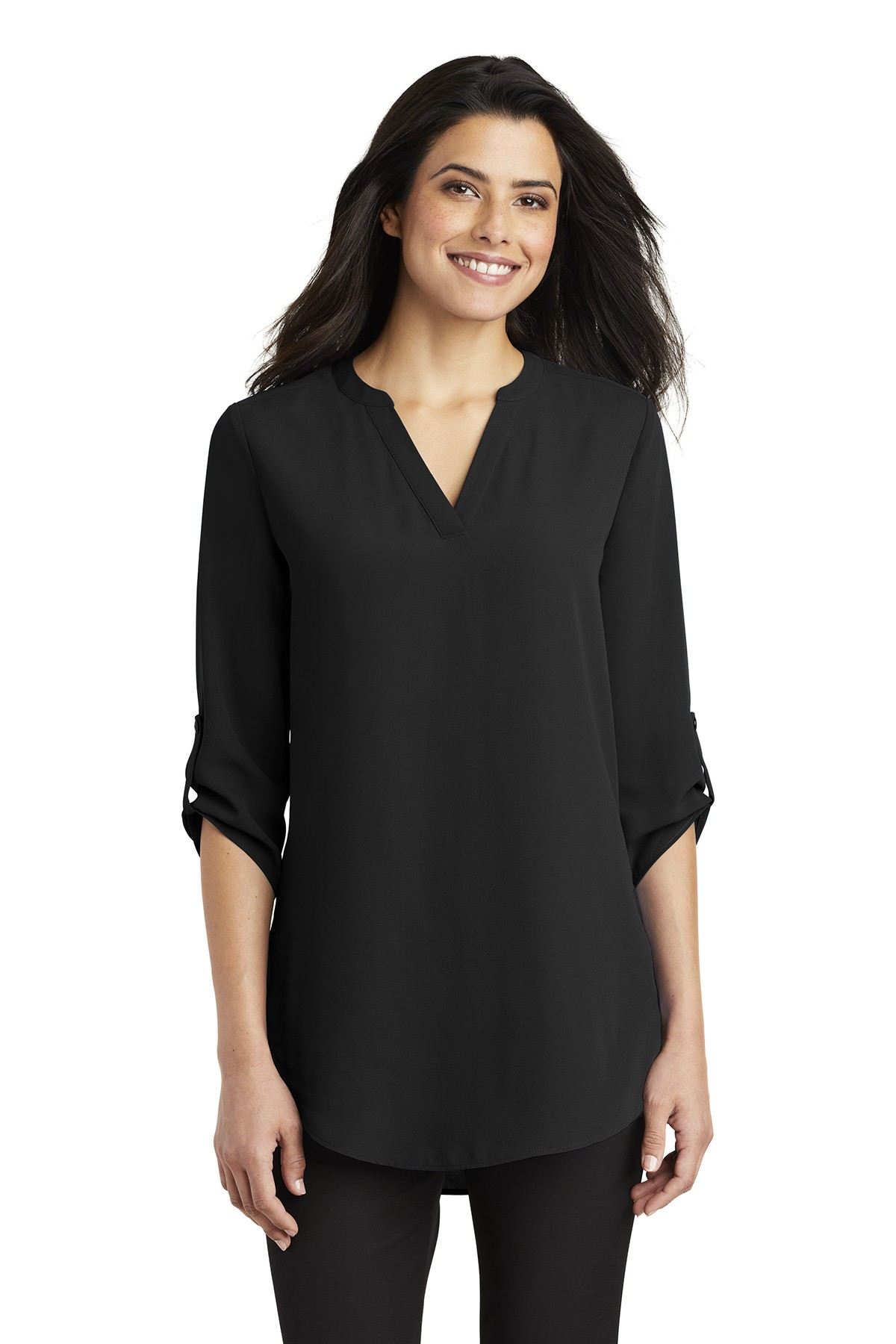 Port Authority Ladies 3/4 Sleeve Tunic Blouse