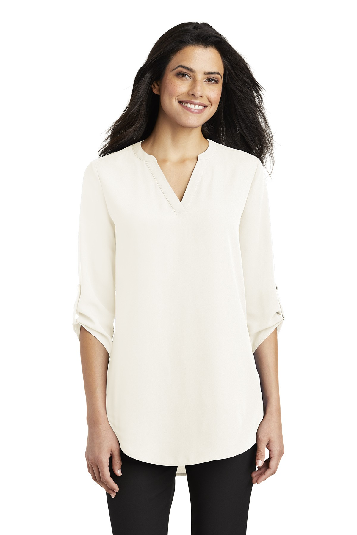 Port Authority Ladies 3/4 Sleeve Tunic Blouse