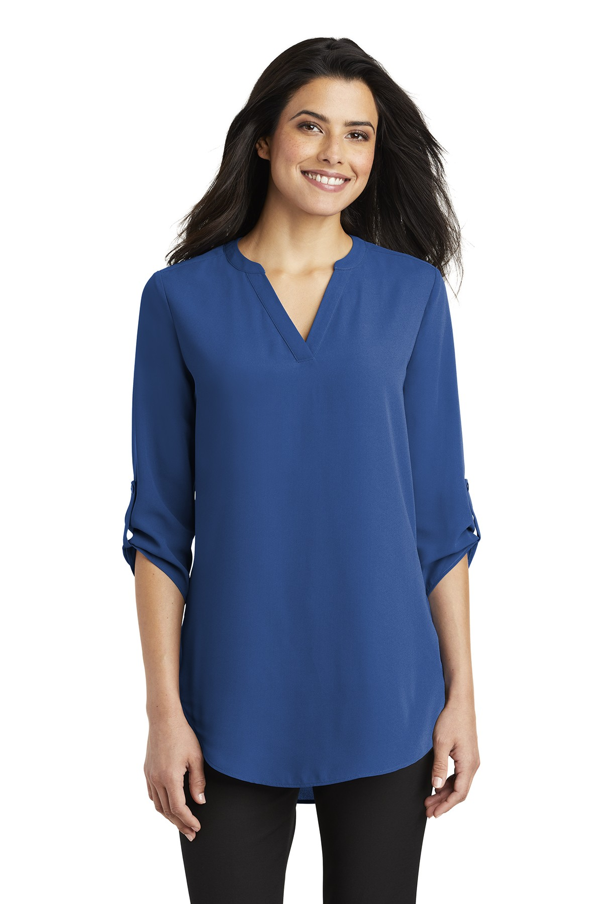 Port Authority Ladies 3/4 Sleeve Tunic Blouse