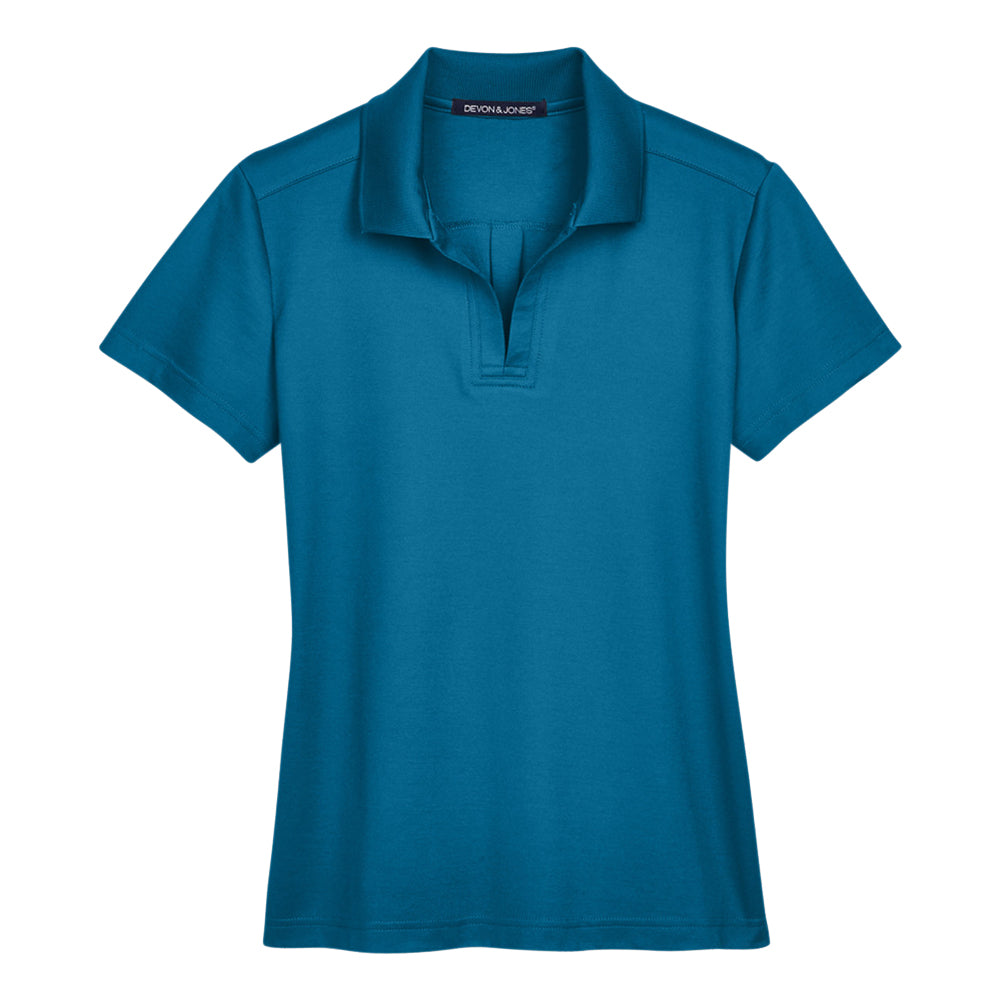 Devon & Jones CrownLux Performance™ Ladies' Plaited Polo