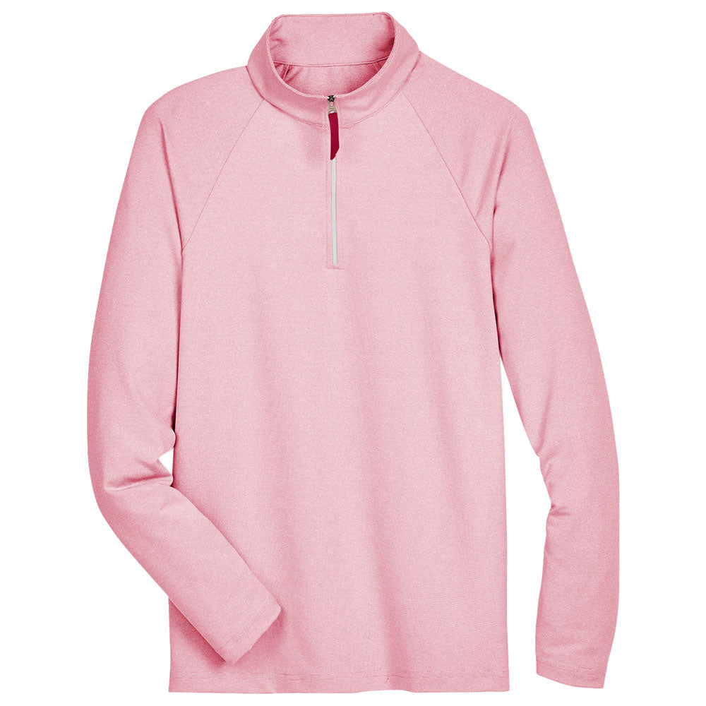 Devon & Jones CrownLux Performance™ Men's Clubhouse Micro-Stripe Quarter-Zip